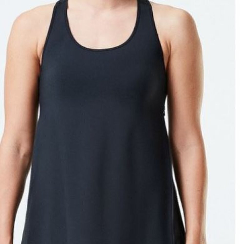 Spanx Transformation Tank Black Athleisure Performance XS